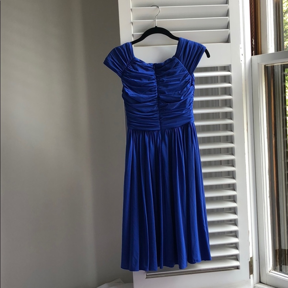 Blue JCrew Mathilda Liquid Dress - Picture 3 of 4